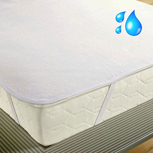 Unbekannt 'Setex Molton Matratzenschutz, 100% Baumwolle, Weiß, 100% Baumwolle, weiß, 200x220 cm