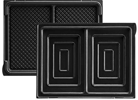Lagrange 020422 Jeu de Plaque pour Gaufier Aluminium 150 x 100 mm, Aluminum