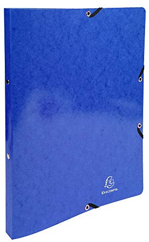 Exacompta 54882E Ringhefter Iderama aus starkem Colorspan-Karton für DIN A4, 2-O Ring 20 mm breit dunkelblau ideal für Schule und Büro Ringordner Ringbuchordner