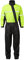 JDC Motorrad Kombi - Regenkombi - 1-Stück - Wasserdichter Regenschutz - Shield - Schwarz Gelb - M - Länge Medium
