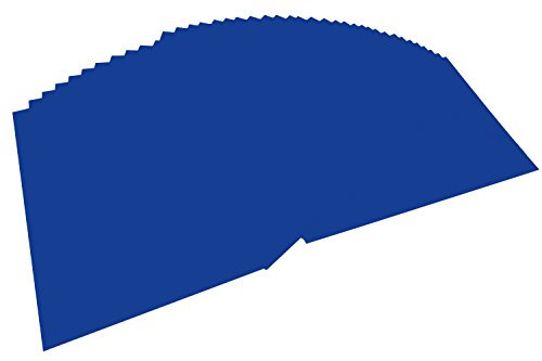 folia 6436 - Tonpapier ultramarin, DIN A4, 130 g/qm, 100 Blatt - zum Basteln und kreativen Gestalten von Karten, Fensterbildern und für Scrapbooking