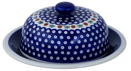 Original Bunzlauer Keramik Käseglocke L/Servierglocke groß Ø 27,5 cm im Dekor 41