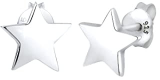 Elli Ohrringe Damen Ohrstecker Stern Schlicht in 925 Sterling Silber