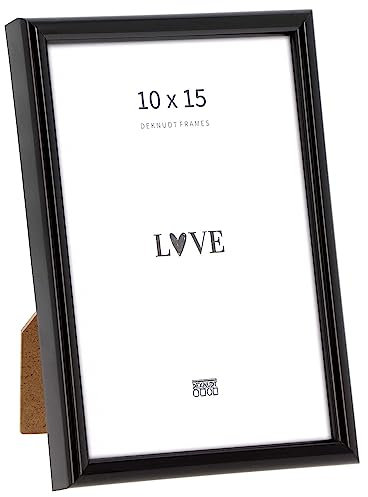 Deknudt Frames - Cadre photo en résine pour photo 24x30cm - noir - pour accrocher ou poser - pour affiches ou posters - S011S2 24x30