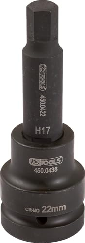 KS Tools 450.0464 3/4 Kraft-Bit-Stecknuss Innensechskant lang, 24mm