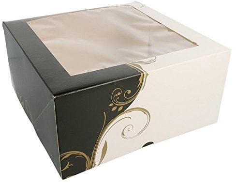 Box Square Canal mit Sichtfenster – 50 Stück. 24 x 24 x 12 cm.