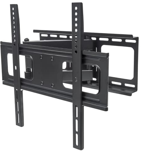 Manhattan TV & Monitor Mount, Wall, Full Motion, 1 screen, Screen Sizes: 32-55, Black, VESA 200x200 to 400x400, Max 50kg, LFD, Tilt & Swivel with 3 Pivots, Lifetime Warranty