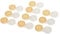 Plastic Lens Case Clear Contact Glasses Boxes for Travel Ten Pieces Set (Orange), Modern