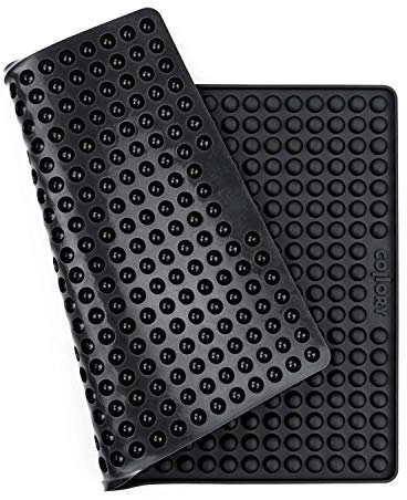 Collory Backmatte Hundekekse für MINI HALBKUGEL (1cm Ø) Leckerlis, Silikon Backform, Backunterlage für Backblech, Diätmatte, Hitzebeständig, Lebensmittelecht & Bpa-frei