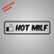 Aufkleber hot Milf Sticker Decal Folie Tuning (weiß)