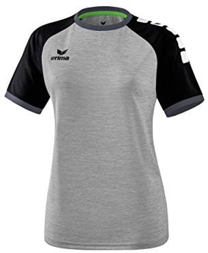 Erima Damen ZENARI 3.0 Trikot (6301906), grau Melange/schwarz/dunkelgrau, 44