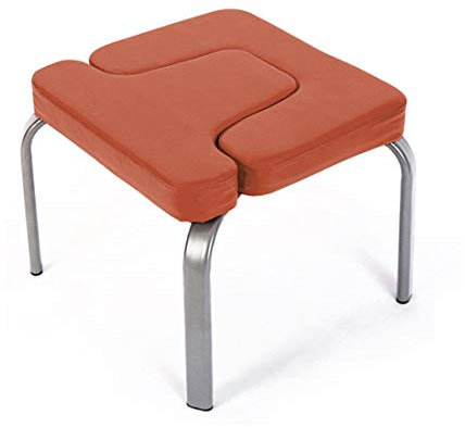 KUANDARYJ Kopfstandhocker, Tragfähigkeit Mit Verdickte Kissen Für Yoga-Übung Fitness Yoga Stuhl Abnehmbar Hilfe Trainer Kopfüber 150kg, Brown