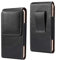 DFV mobile - Nuevo Diseño de Funda Vertical de Piel con Pasador de Cinturon para Nokia 7 Plus Android One (2018) - Negra