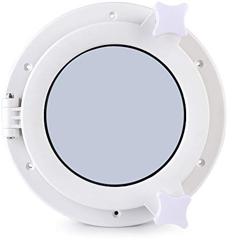 Booth Bullauge Marine Bullauge Runde Bullauge Fenster 215mm Runde Portloch Beleuchtung Belüftung Yacht RV Hatch Fenster Anschlüsse