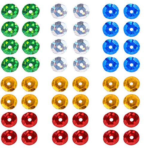 EXCEART Paillettenbesatz Scrapbook-Zubehör 1 Pack Lose Pailletten Tasse Pailletten Schillernden Spangles Flache für DIY Kunst N?Hen 8Mm Pailletten 8mm DIY-Material Paillettenverzierungen