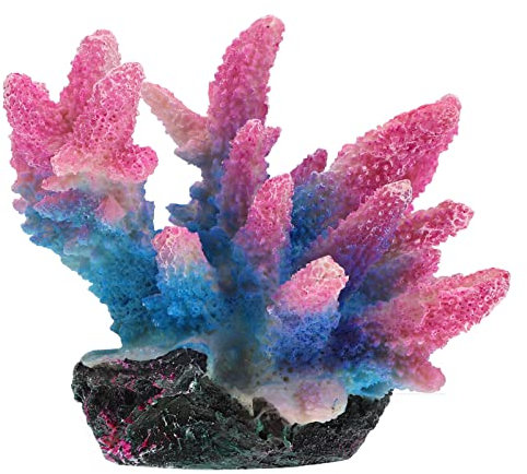 PATKAW künstliches Korallenfischbecken Korallendekor aus Harz Korallen-Statue Pflanzendekor kunstpflanze Zierkoralle für Aquarien Korallenriff-Landschaftsgestaltung Aquarium Dekorationen