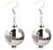 Lezevn Vintage Disco Ball Earrings Disco Costume Accessories 60's 70's Disco Earrings Fancy Dress