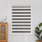 QiBoYuYe Day Night Blind Zebra Roller Blinds Blackout Window Curtain For Bedroom Door Windows Aluminium Cassette Translucent Vision Curtains (Grey Width 60cm X Height 150 cm)