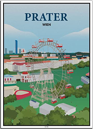 BLN PRINT Prater Wien (1) - Vintage Travel Poster