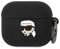 Karl Lagerfeld KLA3RUNIKK Hülle für Airpods 3 Schwarz Silicone Karl Head 3D