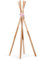 ABACHIWOOD-Tipi-Garderobenständer aus rosa Naturholz, langlebiger Kleiderbügel,Taschen, Kleiderständer für Jungen und Mädchen zu Hause. Heimdekoration und Geschenke, (40 x 2,5 cm)