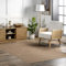 nuLOOM Ellen Geometrischer Teppich, einfach zu Jute, maschinenwaschbar, 1,2 x 1,8 m