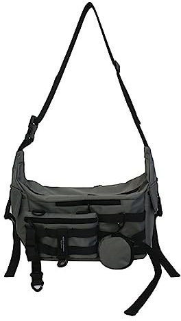 Techwear Crossbody Messenger Bag Japanese Harajuku Alt Emo Shoulder Bag Cool Hip Hop Goth Punk Streetwear