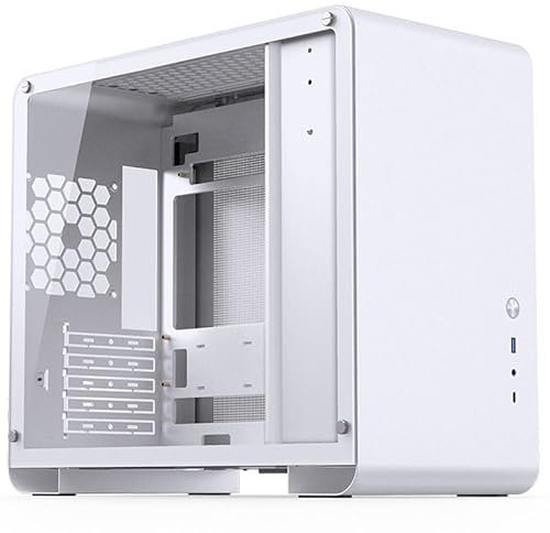 Jonsbo U4 Mini Micro-ATX-Gehäuse, Tempered Glass - weiß