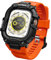 ULTIMAL Compatible con Apple Watch Ultra 2 pulsera de 49 mm con funda, ajustable a prueba de golpes, correa deportiva de TPU resistente, para Apple Watch Series Ultra 1/2, color naranja
