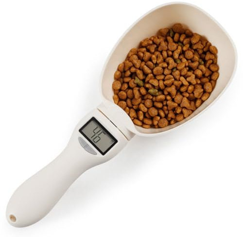 Pet Food Measuring Scoop Scale,Portable Digital Pet Food Scoop With LED Precise Dog Food Measuring Scooper,Removable Electronic Weighing Spoon for Pets,Dog Cat Food Measuring Scale (Style 2)
