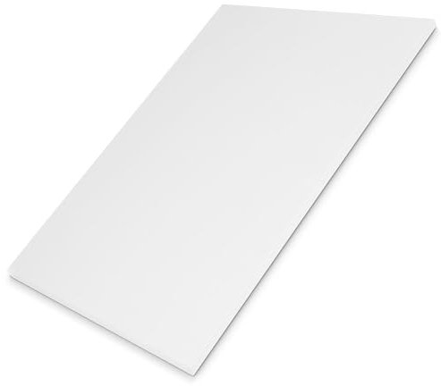 Hausfux Tischplatte nach Maß - 1,9 cm Starke Spanplatte mit ABS-Kante - individueller Zuschnitt - Made in Germany (ICY White, 100 x 40 cm)