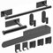 FYTENG Porta Asciugamani Bagno,Versione Aggiornata Rettangolo Porta asciugamani di carta Adesivo 10PCS,Acciaio Inossidabile SUS304 Ispessito Accessori Bagno,Praticare Fori O Installazione Autoadesiva