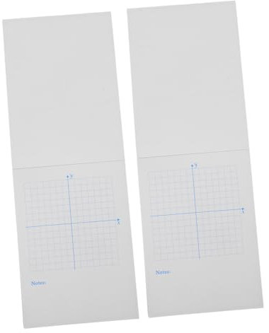 PLAFOPE Xy Koordinaten Notizblock mit 100 Blatt, Papier, 2 Bücher