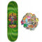 FLIP Skateboard Love Shroom Green Deck 8.25 Grip inkl. + 20 Sticker (Love Green, 8.25)
