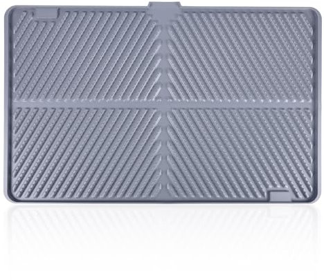 Cat Litter Mat, 24x15 Inch Extra Large Litter Trapper Mat Silicone Litter Box Mat Waterproof Easy Clean Kitty Sand Trapping Pad for Keep Floor Clean Pet Supplies