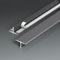Raouoae 2 Stück T-Profil Übergangsprofil Übergangsschiene 80/90/100/120cm Aluminium Bodenübergangsstreifen Verbinden Sie Ihre Böden Nahtlos(Grau,2 Stück 80cm)