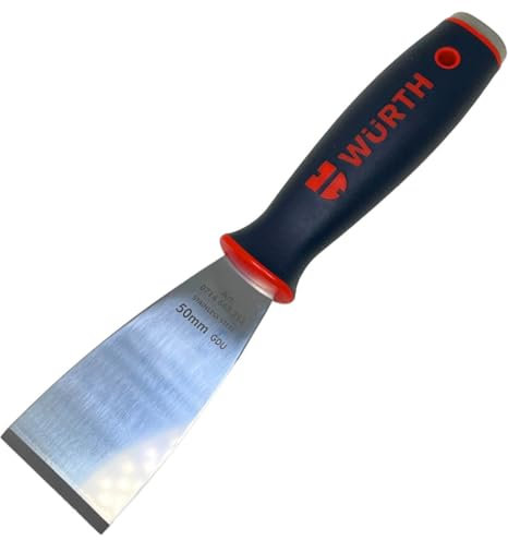 Würth Profi Edelstahl Schlagschaber 50mm Universalschaber mit Schlagkappe, Spachtel Universalspachtel 0714663353