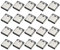 Create idea 20Pcs 2-Pin Type C Female Socket DIY Charging Port Connector Welding Wire for Electronics Power Port Solder Connector Port Repair DIY Projects