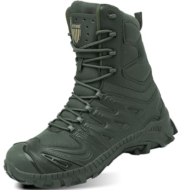 5.AA B525 Bottes de l'armée Boots Two à fermeture Éclair vert 41 EU