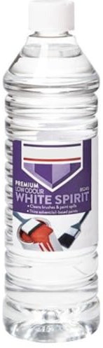 Premium Low Odour White Spirit 750ml – Organic Solvent for Indoor & Confined Spaces – Multipurpose Cleaner & Paint Thinner