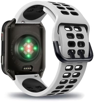 Bracelet Compatible avec Garmin Venu X1 Bracelet Silicone Double Boucle Libération Rapide Réglable Respirant Lavable Souple Femme/Homme Remplacement Sangle pour Garmin Venu X1 Souple (2)