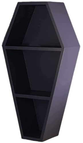 Dinntty Sargregal Dekoration Hexenregal Kuriositäten Hängeregal Sarg Aufbewahrungsbox Schminkregal Gothic Dekor Schwebende Regale Wanddekoration