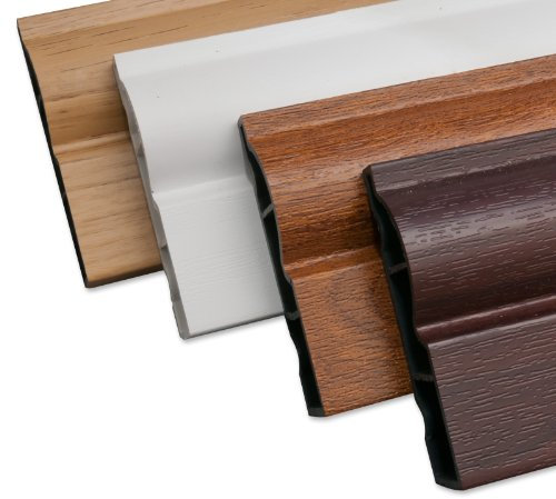 1 x 2.7 metre White Satin Roomline PVC-u Quality Door Architrave - Hassle-Free Fitting. Zero-Maintenance. Realistic Woodgrain Finish.