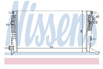 NISSENS 637607 Kühler, Motorkühlung | Kompatibel mit: RENAULT FLUENCE, MEGANE CC, MEGANE III Coupe, MEGANE III Grandtour, MEGANE III Schrägheck