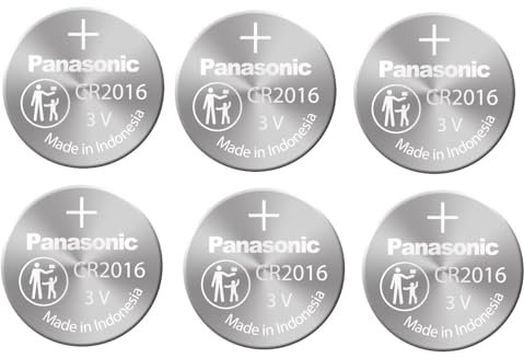 Panasonic Pack of 6 -- Cr2016 3v Lithium Coin Cell Battery Dl2016 Ecr2016 CR 2016