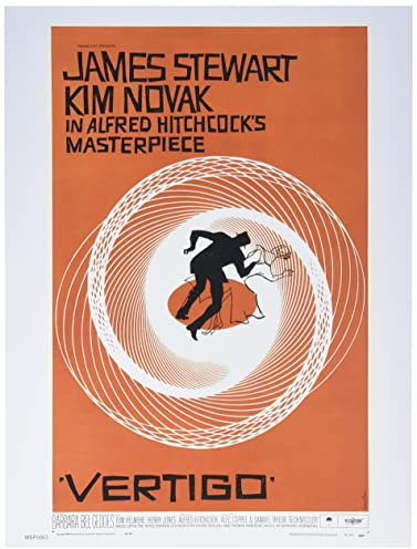 onthewall Vertigo Alfred hitchcok Film Film 30 x 40 cm Poster Kunstdruck