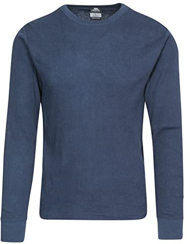 Trespass Unify Adults Super Soft Base Layer Top Cotton Blend Thermal Navy Top