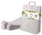 BIOZOYG 250x Papiertragetaschen groß 32 x 12 x 40 cm - weiße Papiertüten mit Henkel Einkaufstüten - Papiertaschen Geschenktüten Tragetaschen
