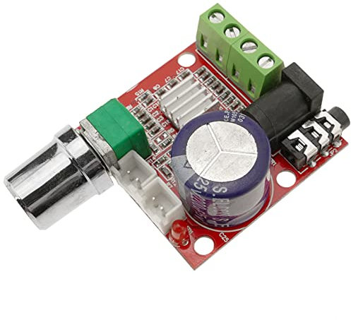 BeMatik - Amplificador de Audio de 10W+10W, Clase D2, DIY, DC12V. Modelo DW-0183