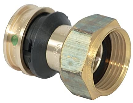 Viega Raxofix Verschraubung mit SC-Contur, flachdichtend, 25 mm x 1 G, Modell 5363, Rotguss